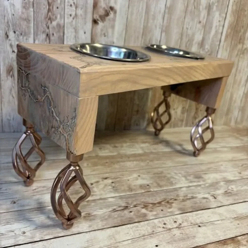 🐾 Custom Elevated Dog Bowl Stand – Handcrafted 🐾